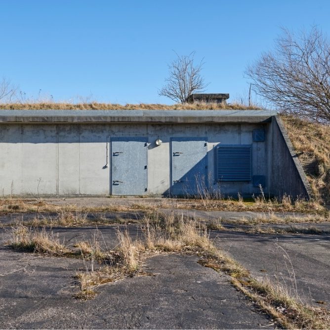 Aufbewahren von Pyrotechnik, Bunker